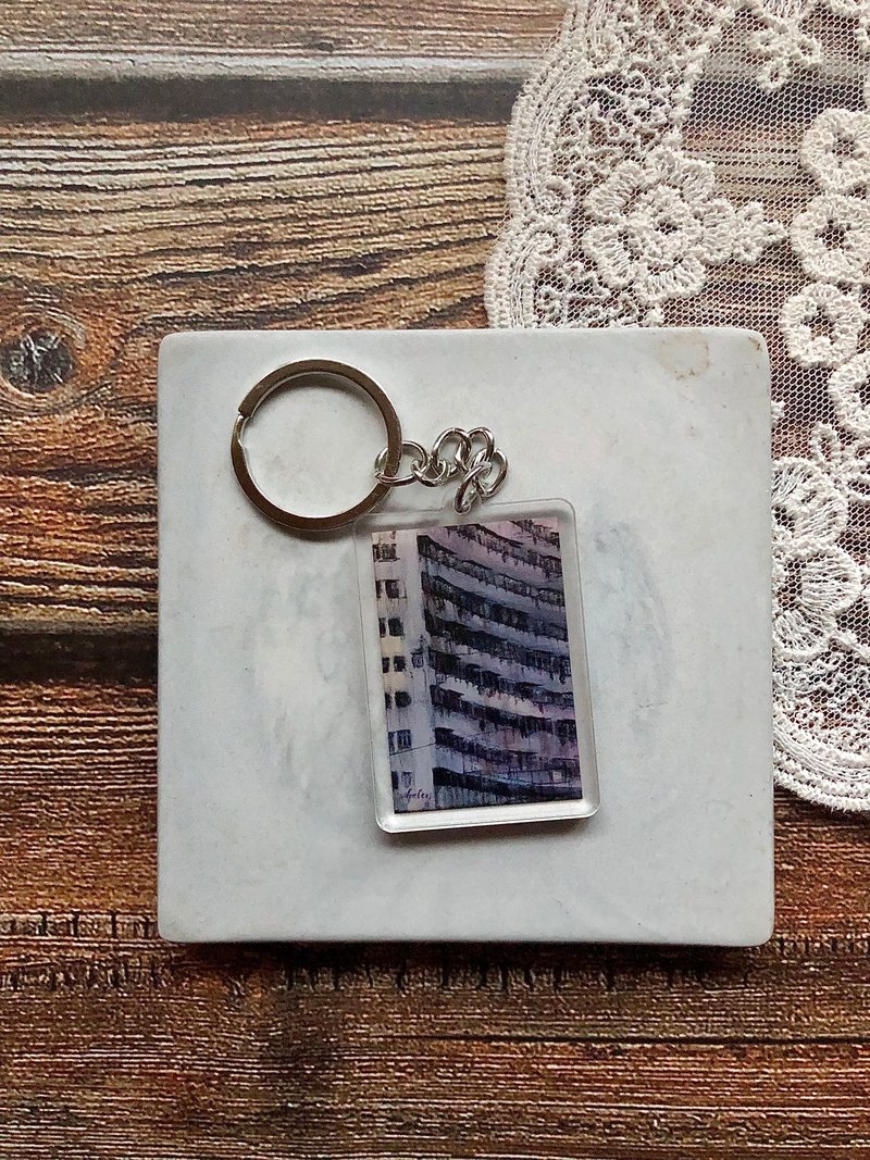 香港风景锁匙扣-益昌大厦 - 钥匙链/钥匙包 - 压克力 多色