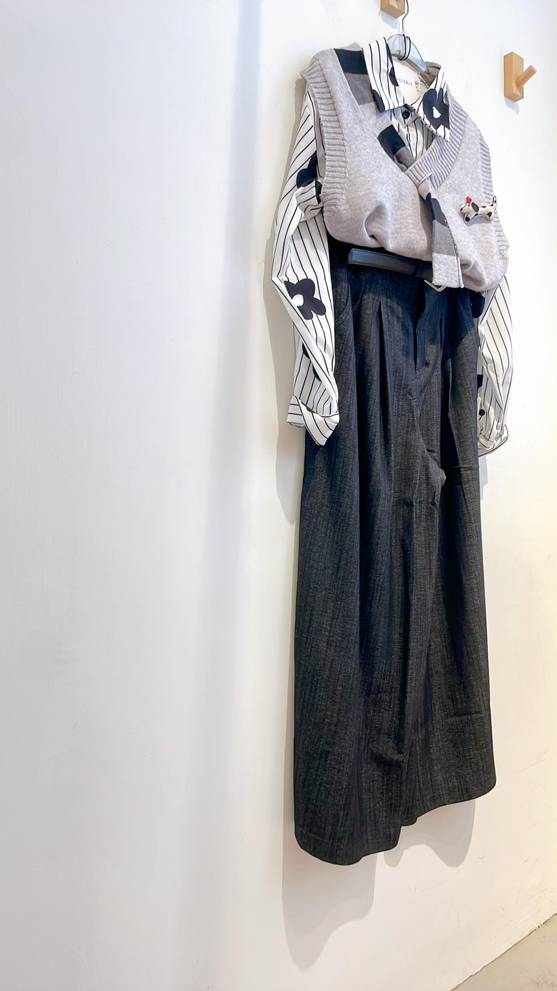 2025fw 灰色玩款背心top - 女装背心 - 其他材质 