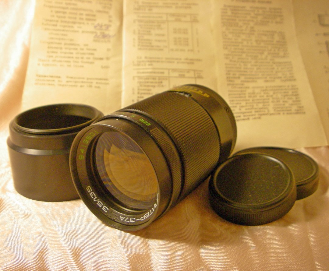 适用于 Zenit 相机的 Jupiter 3.5/135mm 远摄镜头 苏联制造 - 相机 - 玻璃 黑色