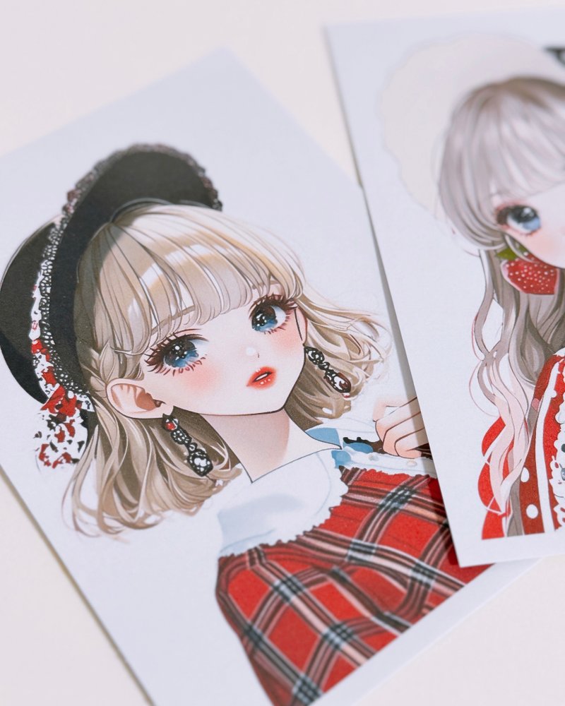 pinokkumashop 人物贴纸 女孩贴纸 拼贴素材 - 贴纸 - 纸 