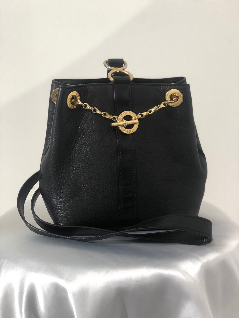 【日本直送，二手包装】CELINE Toggle Chain Mantel 皮革肩背包黑Vintage 复古 s2ztup - 侧背包/斜挎包 - 真皮 黑色