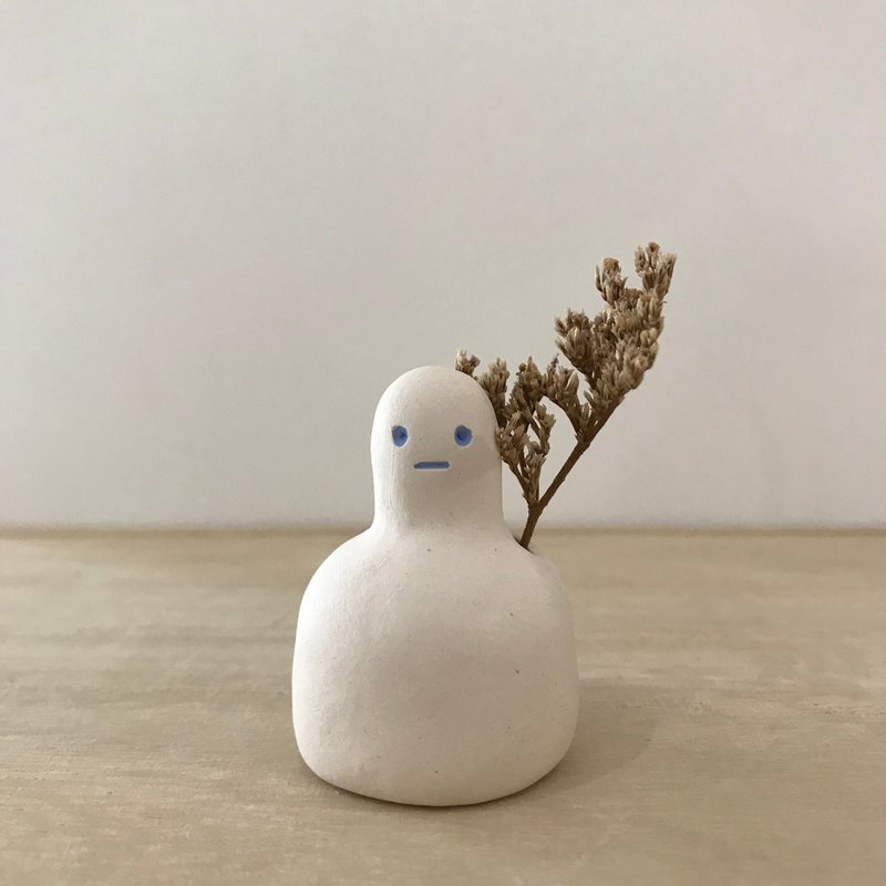 BUGS | 迷你花器 | 桌上风景 | 香薰油扩香石 | 陶土摆饰 | 13 - 花瓶/陶器 - 陶 白色