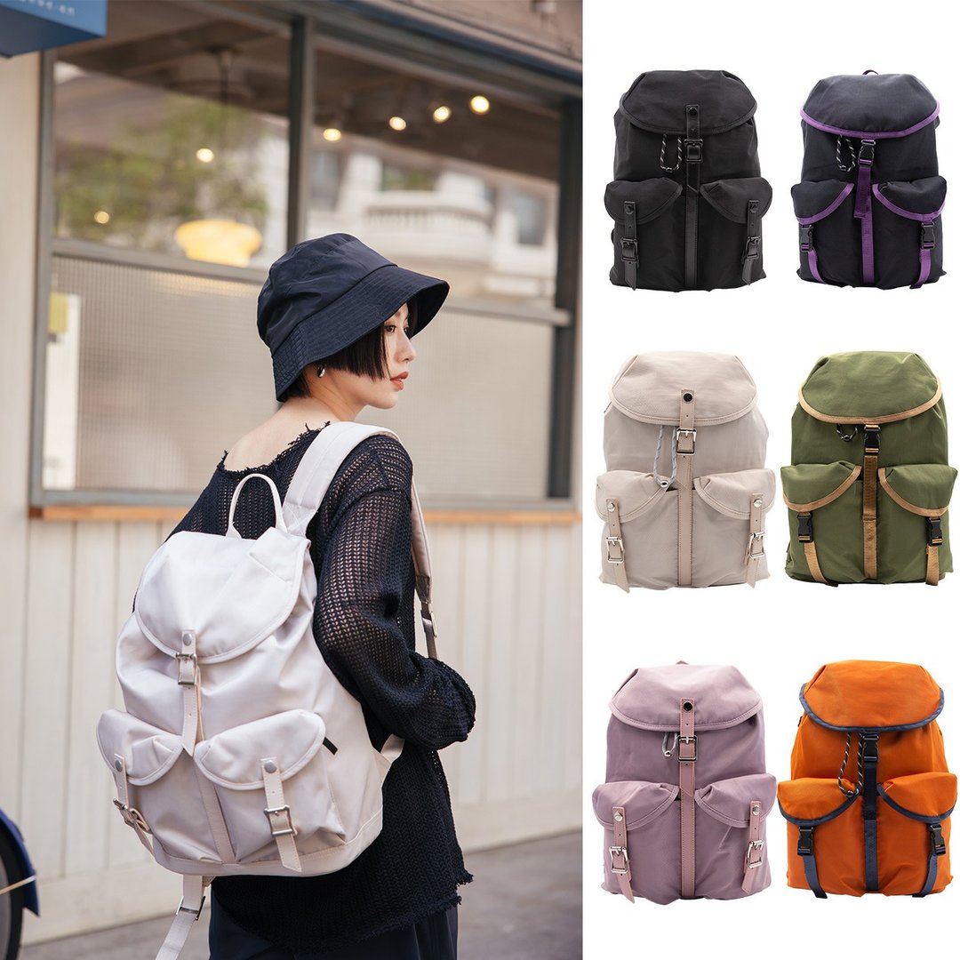 【RITE】W05莫兰迪系列 黛栗包Daily Bag－3色 后背包 笔电包 束 - 后背包/双肩包 - 防水材质 多色