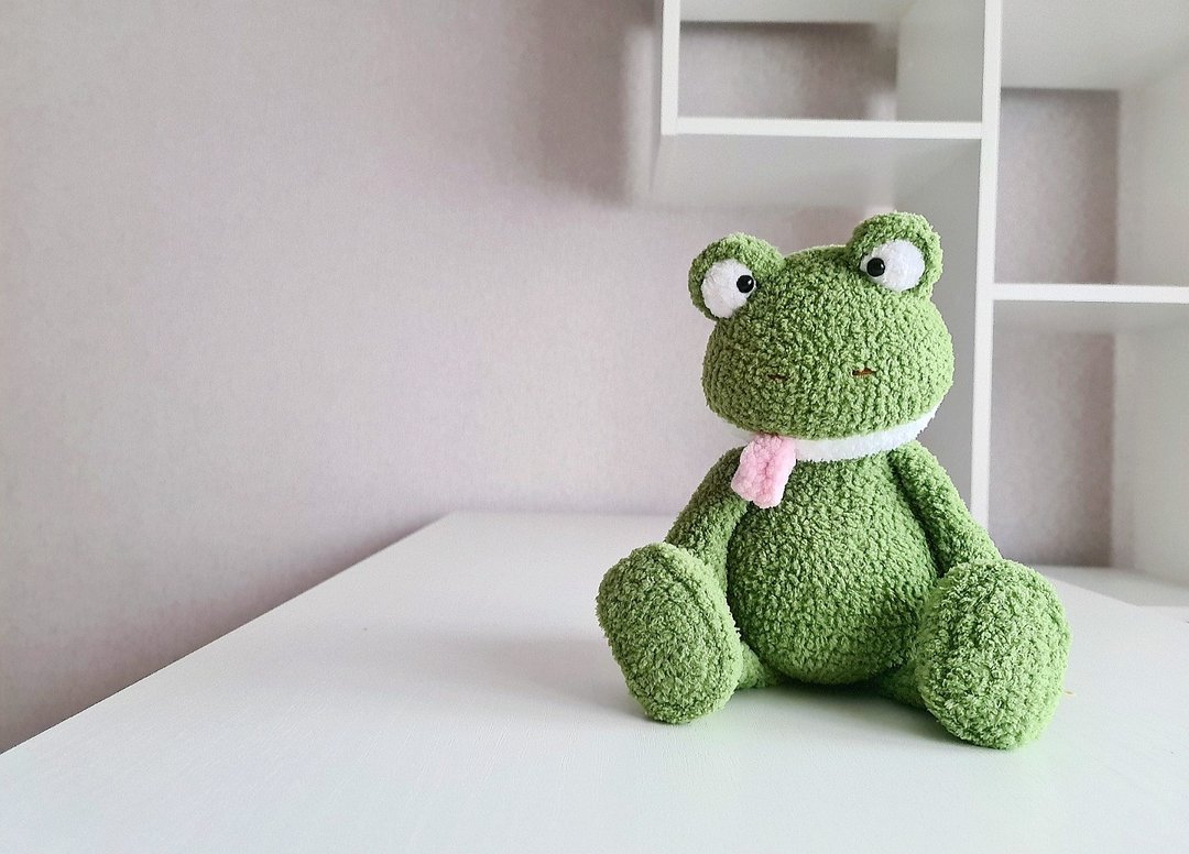 Crochet Pattern Frog toy| (Amigurumi tutorial PDF file) - 编织/刺绣/羊毛毡/裁缝 - 其他金属 多色