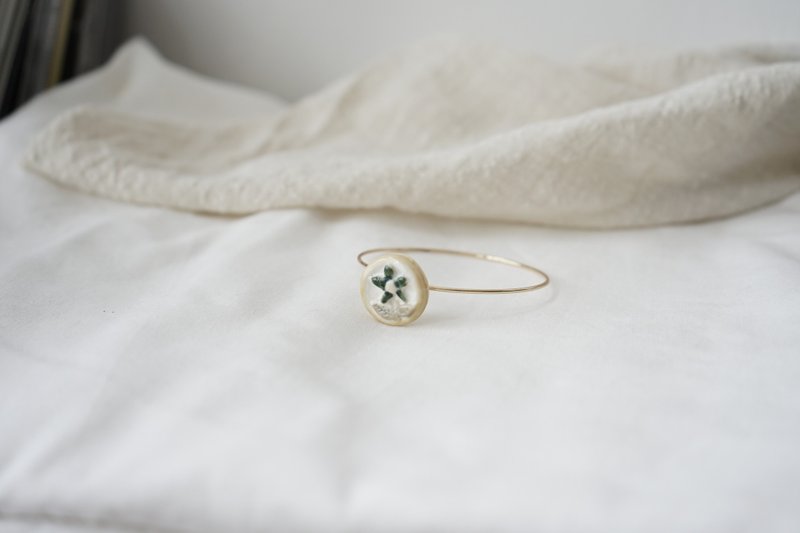 深蓝色陶瓷花朵手镯 - 手链/手环 - 瓷 多色