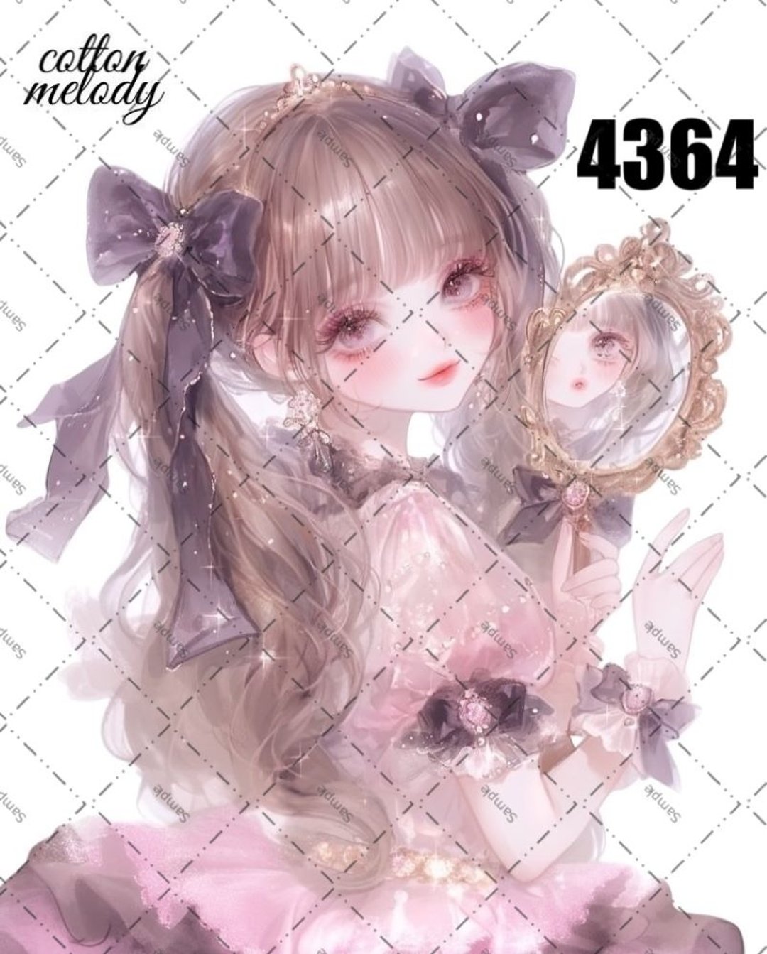 original sticker no.4364 人物贴纸 原创贴纸 原创人物贴纸 装饰贴纸 cotton melody - 贴纸 - 纸 
