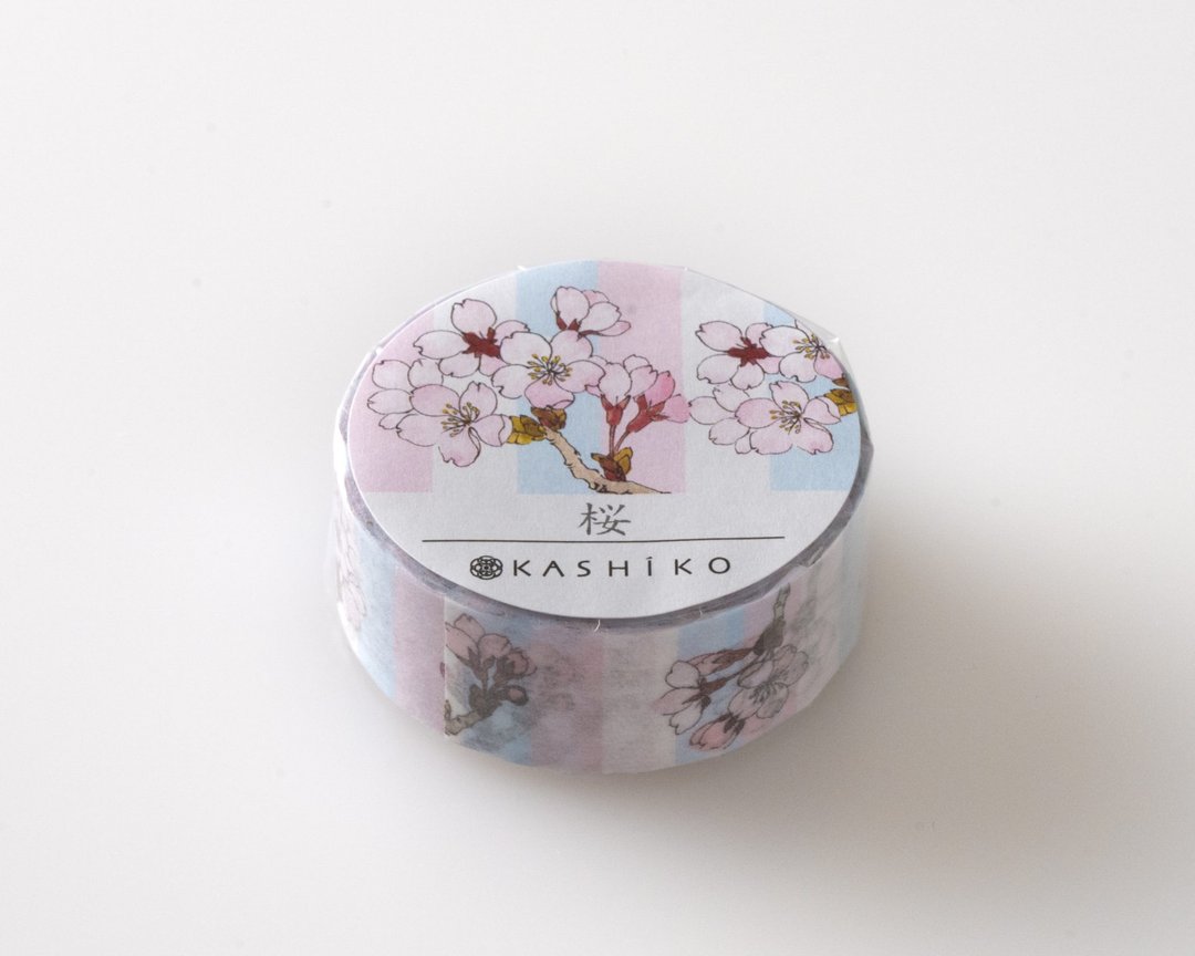 日本进口KASHIKO金泽九谷烧和纸胶带 – 樱花 / 柴田有希佳绘 - 纸胶带 - 纸 粉红色