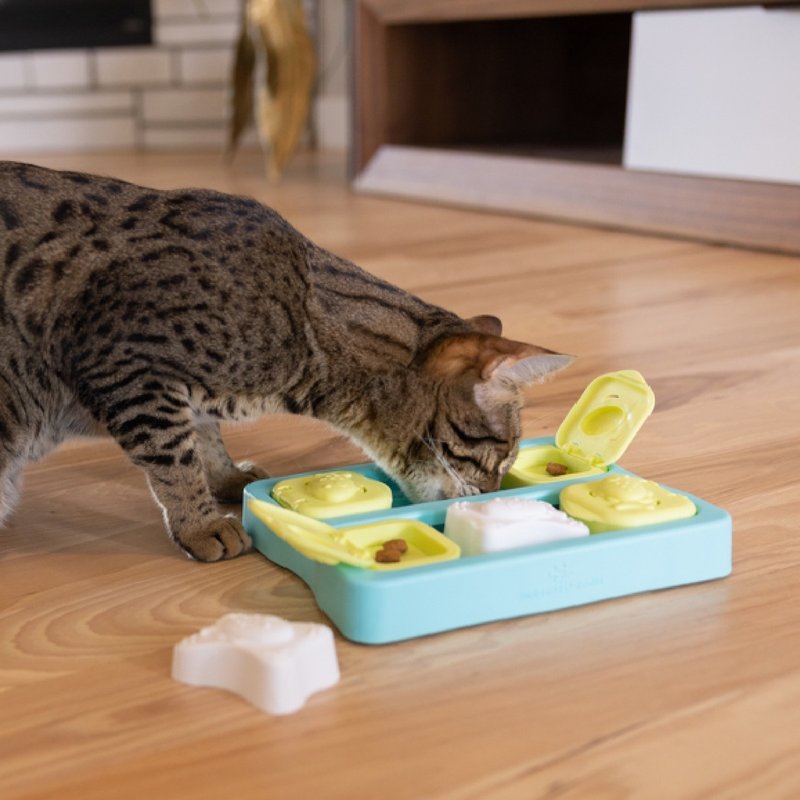 【宠物益智藏食玩具】Nina Ottosson 趣味猫-猫咪智力拼图 LV.2 - 玩具 - 塑料 