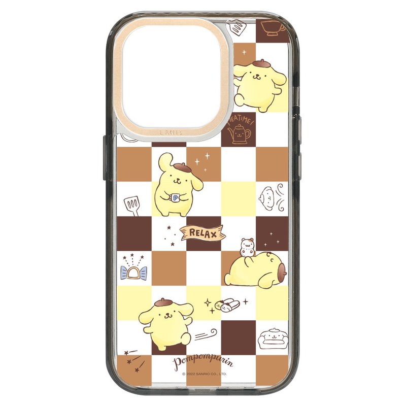 布丁狗 复古棋盘格 透黑标准/磁吸版 iPhone 16 15 14 13 Pro Max - 手机壳/手机套 - 环保材料 透明