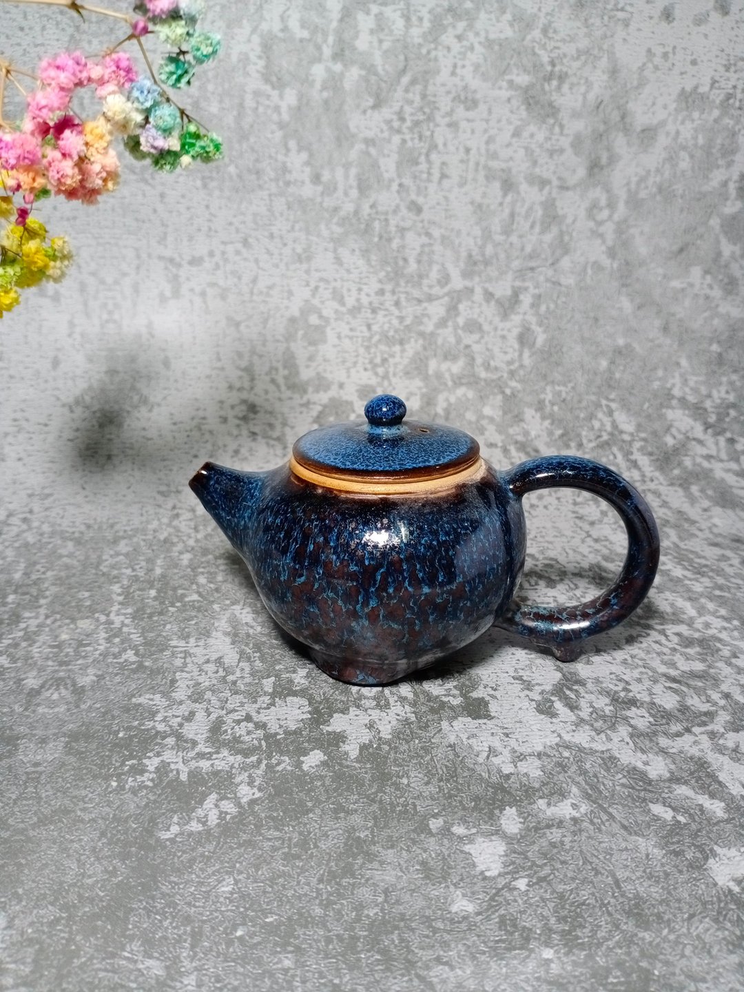 【快速出货】油滴天目手工茶壶/油滴天目系列/小壶/叶良 - 茶具/茶杯 - 陶 