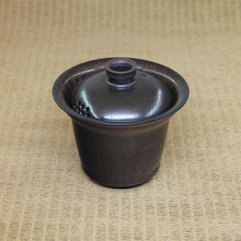 禅风 无光玄棕釉 简约泡茶器 手作陶艺 茶道具 - 茶具/茶杯 - 陶 