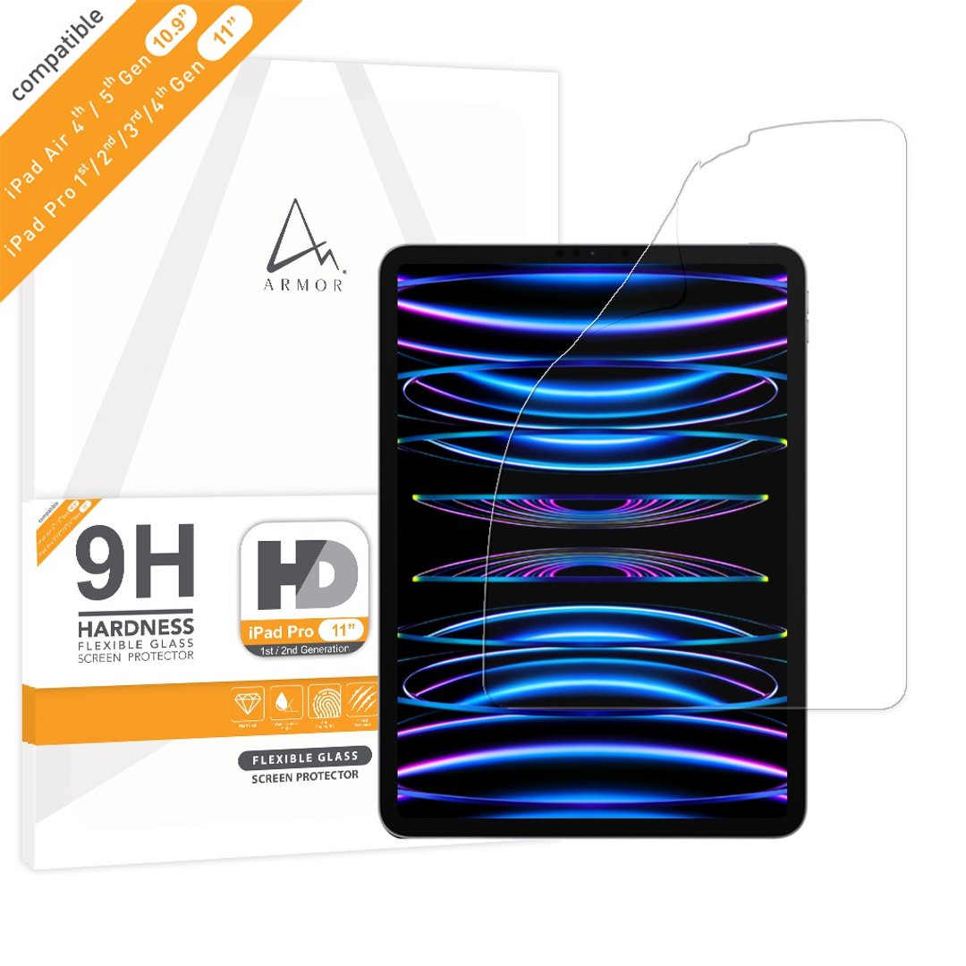 ARMOR iPad Pro 11软性玻璃9H 高清萤幕保护贴 - 电脑配件 - 其他材质 