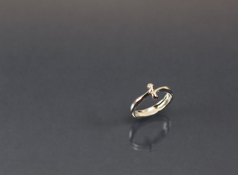 线条系列-流线交错925银戒 - 戒指 - 纯银 紫色