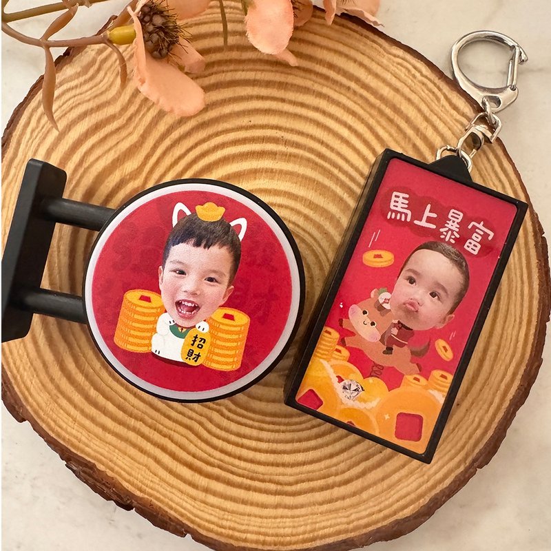 可爱照片灯箱磁铁 (双面同图) - 冰箱贴/磁贴 - 塑料 