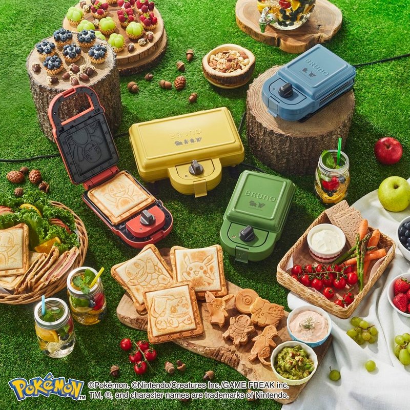 BRUNO Pokémon 限定双片三文治机 BOE132 (220V) - 厨房家电 - 其他金属 黄色