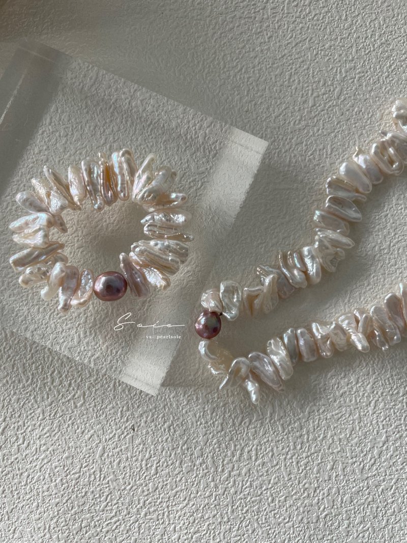 Liberty Bracelet / 项链套装 自由女神手链 / 项链套组 - 项链 - 珍珠 白色