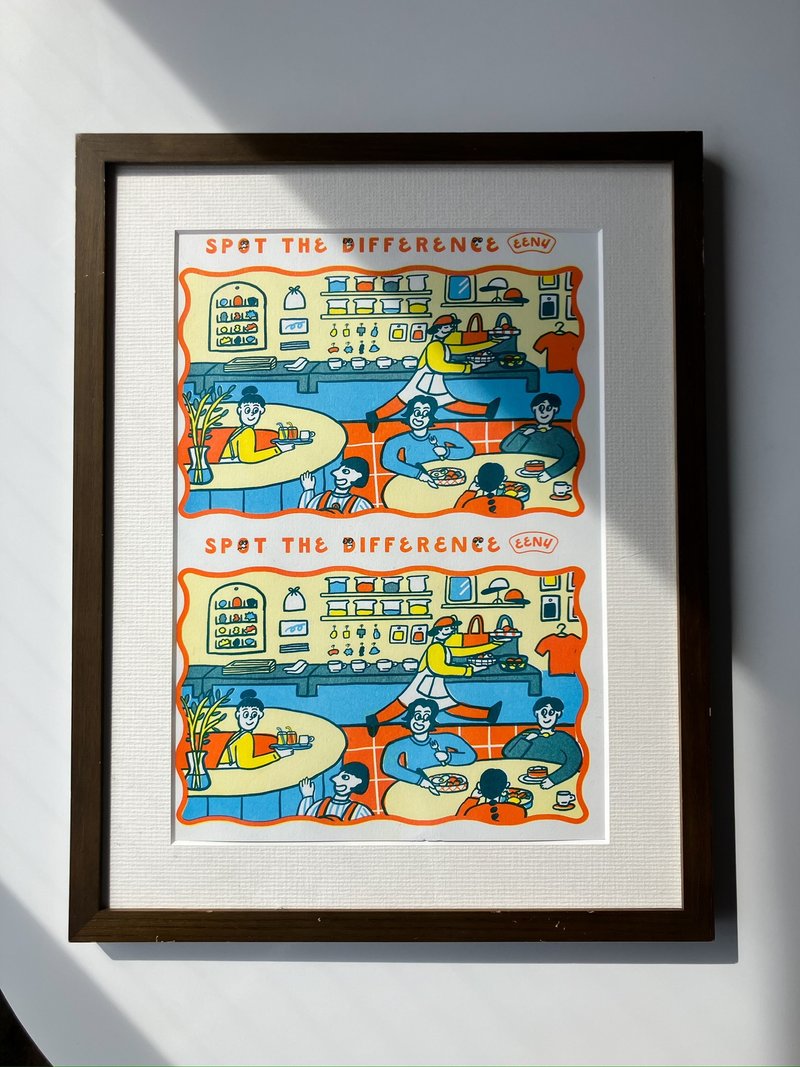 找不同 A3 海报 - 海报/装饰画/版画 - 纸 粉红色