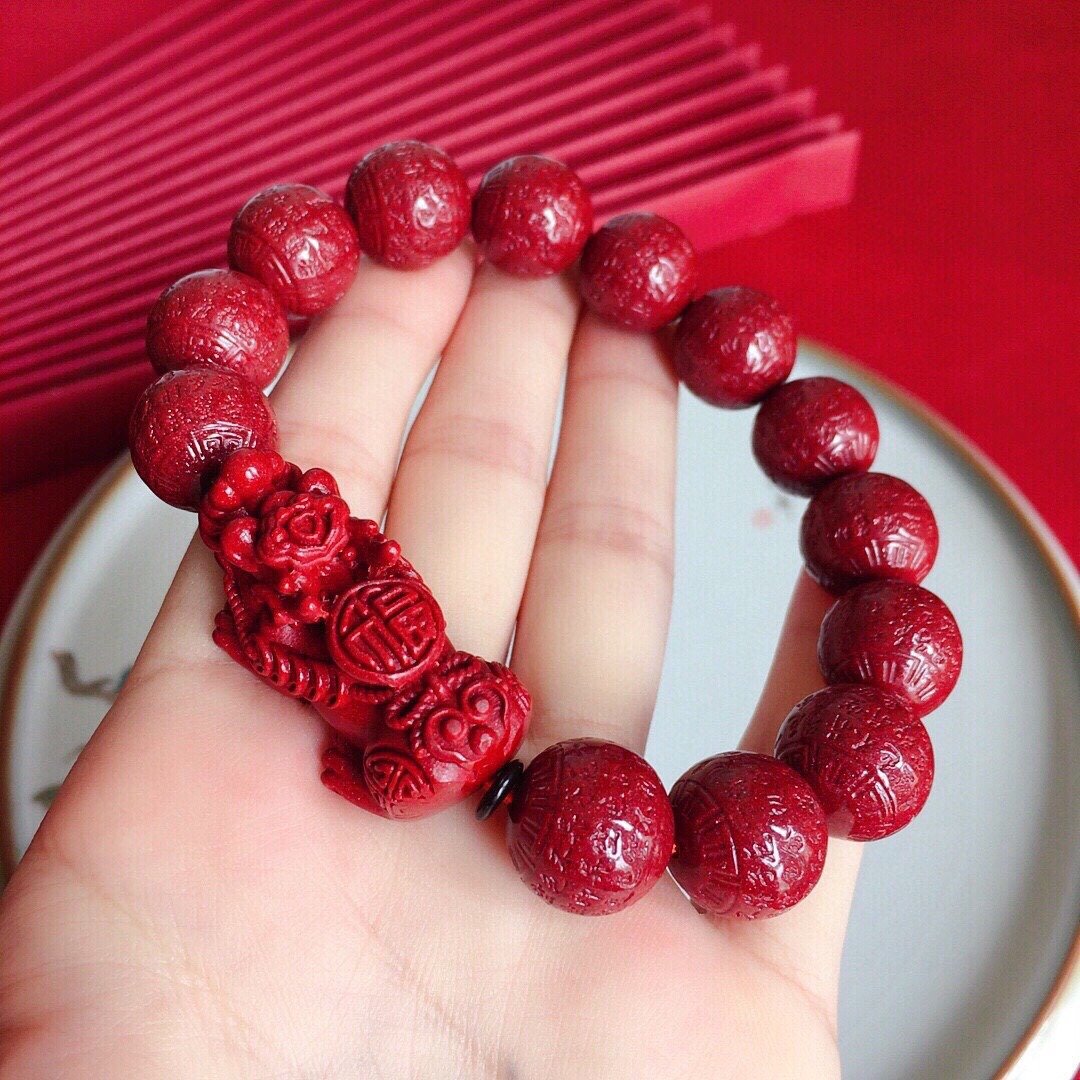 新款美货 今年人手必备一款朱砂首饰 天然原矿紫金砂手链 - 手链/手环 - 宝石 