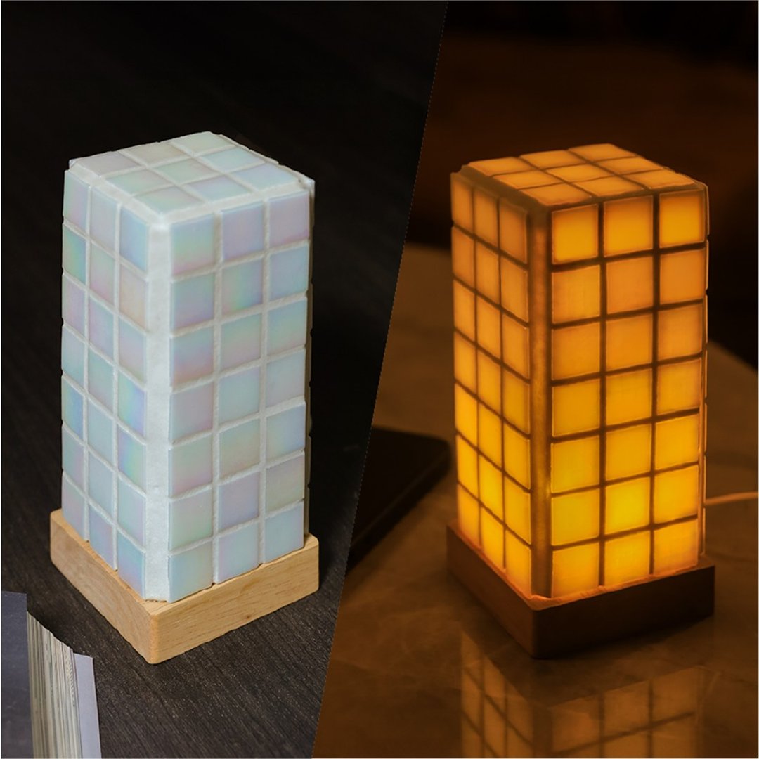 幻彩磁砖灯_长方体 - 灯具/灯饰 - 陶 