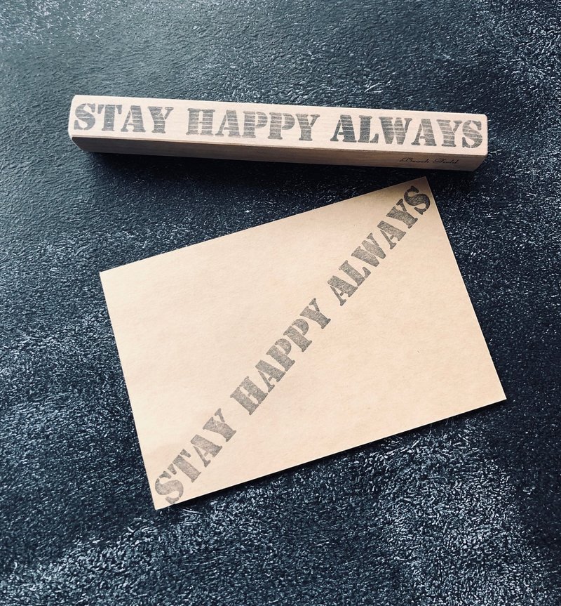 版权免费 STAY HAPPY ALWAYS 愿您永远保有笑容 - 印章/印台 - 其他材质 