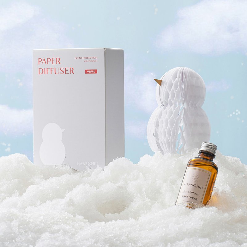【圣诞礼物】微醺香氛/ 雪精灵 纸团扩香组 香橙琴酒/ 柑橘果香调 - 香薰/精油/线香 - 精油 白色