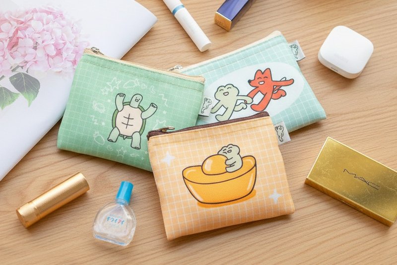 【幸福朵朵 x 呱松蛙蛙】 独家授权 零钱包 票卡零钱袋 交换礼物 - 零钱包 - 防水材质 多色