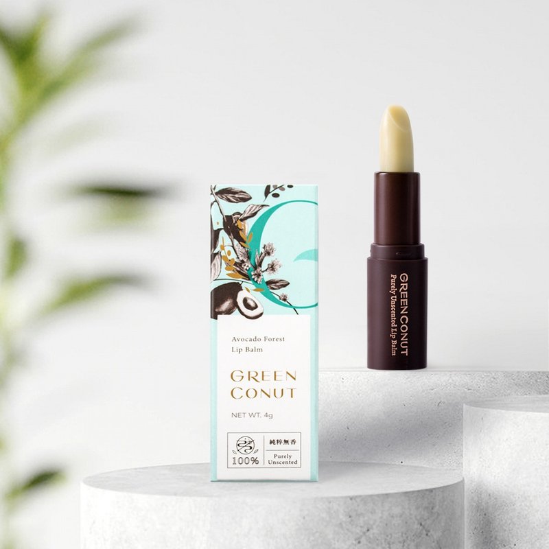 森林奶油护唇膏 绿茶清爽款 淡化唇纹 - 唇部保养 - 植物．花 绿色