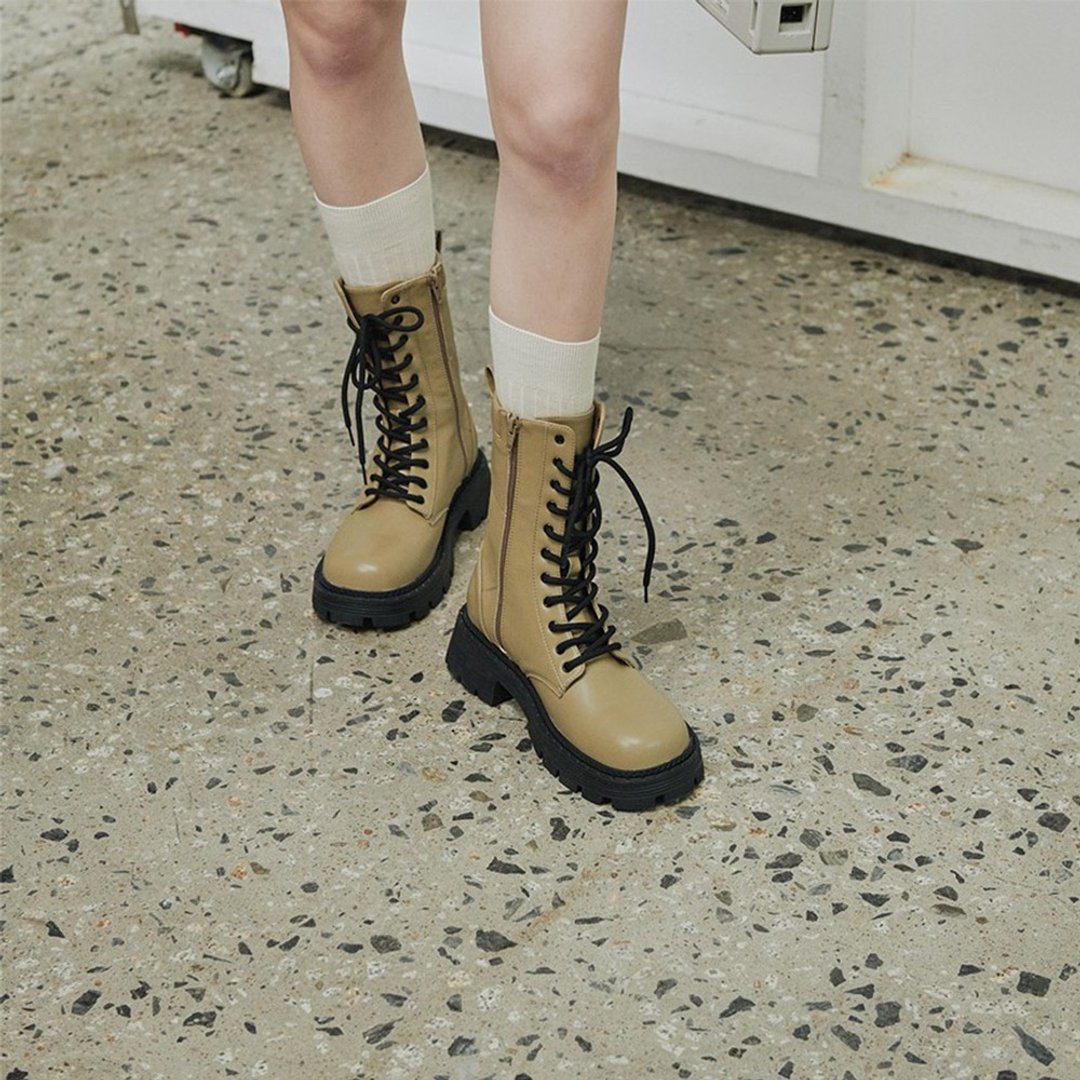 PRE-ORDER韩国 MACMOC Asher 短靴 KHAKI - 女款短靴 - 其他材质 