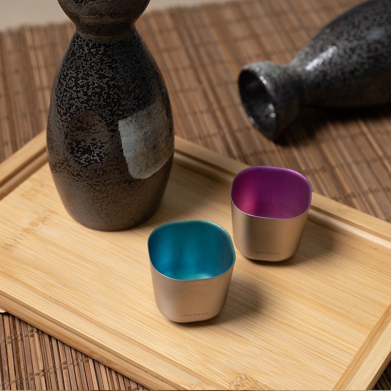 【2入】纯钛忘忧小酒杯 26mL - 酒杯/酒器 - 其他金属 多色