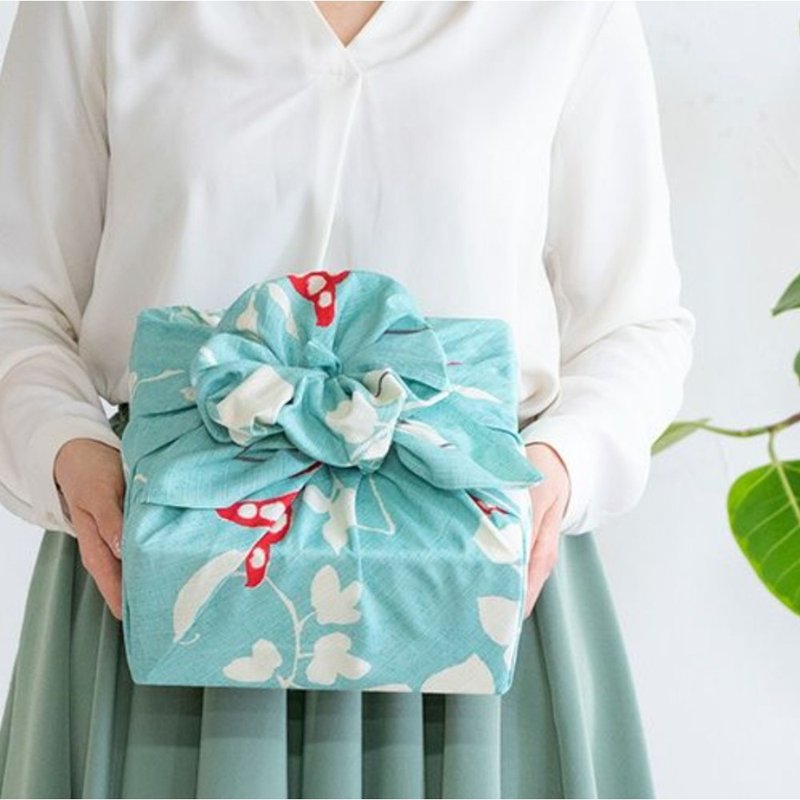 京都风吕敷包巾-竹久梦二 二四巾-豌豆 - 手帕/方巾 - 棉．麻 