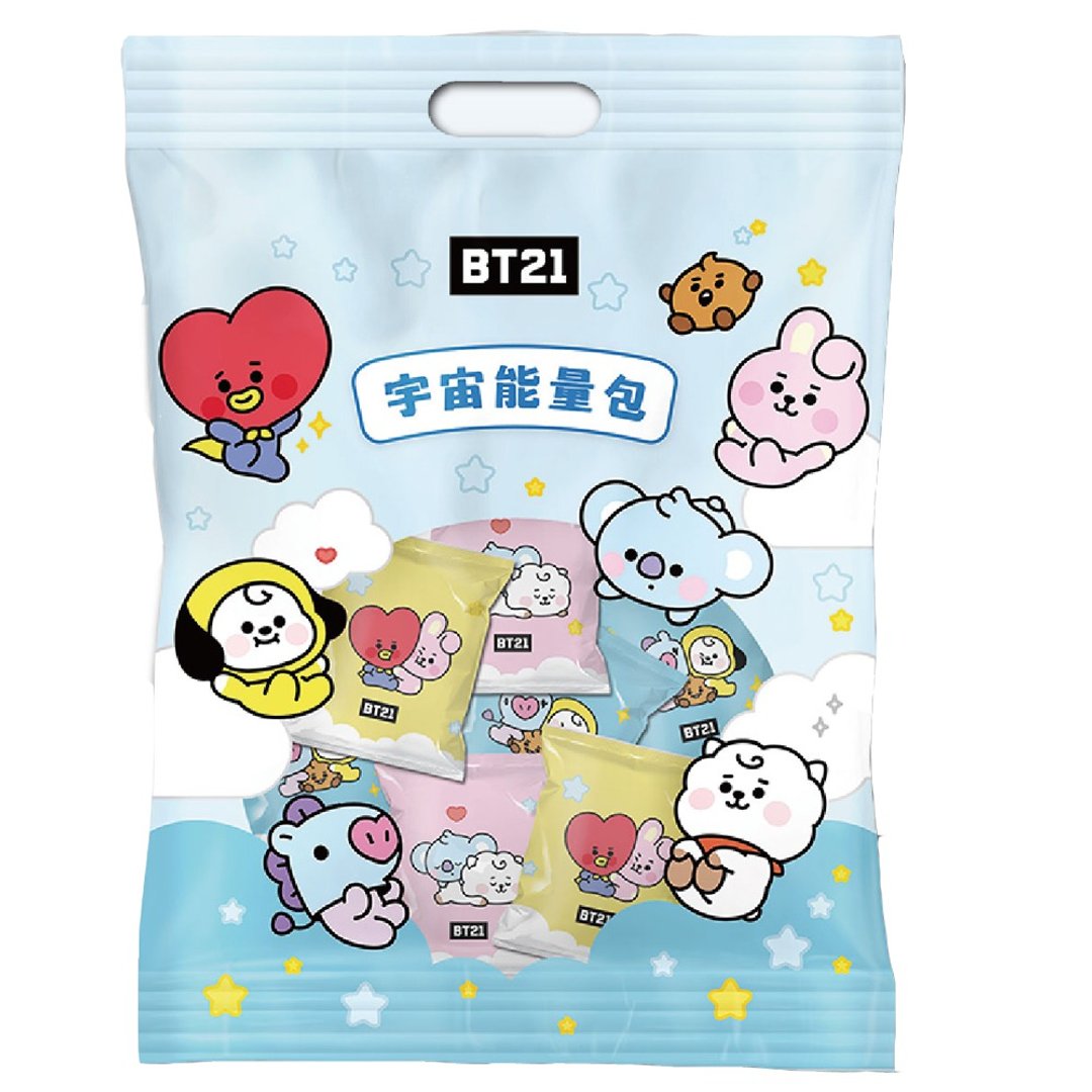 韩国 BT21 宇宙明星 宇宙综合米果能量包 12g x 20 包 - 零食/点心 - 新鲜食材 多色
