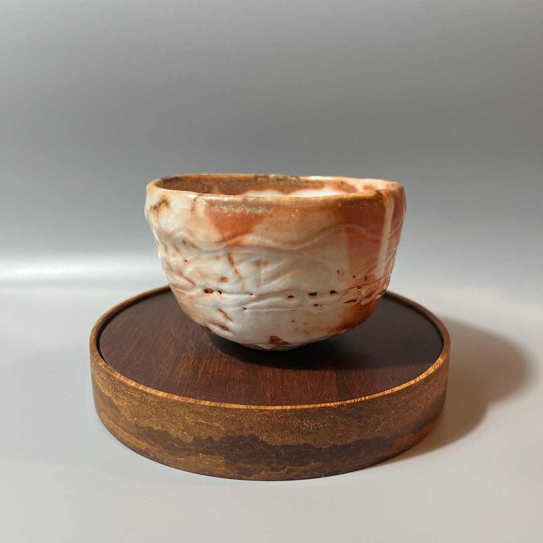 纯手捏柴烧志野茶碗  / 小平凡手作 - 茶具/茶杯 - 陶 