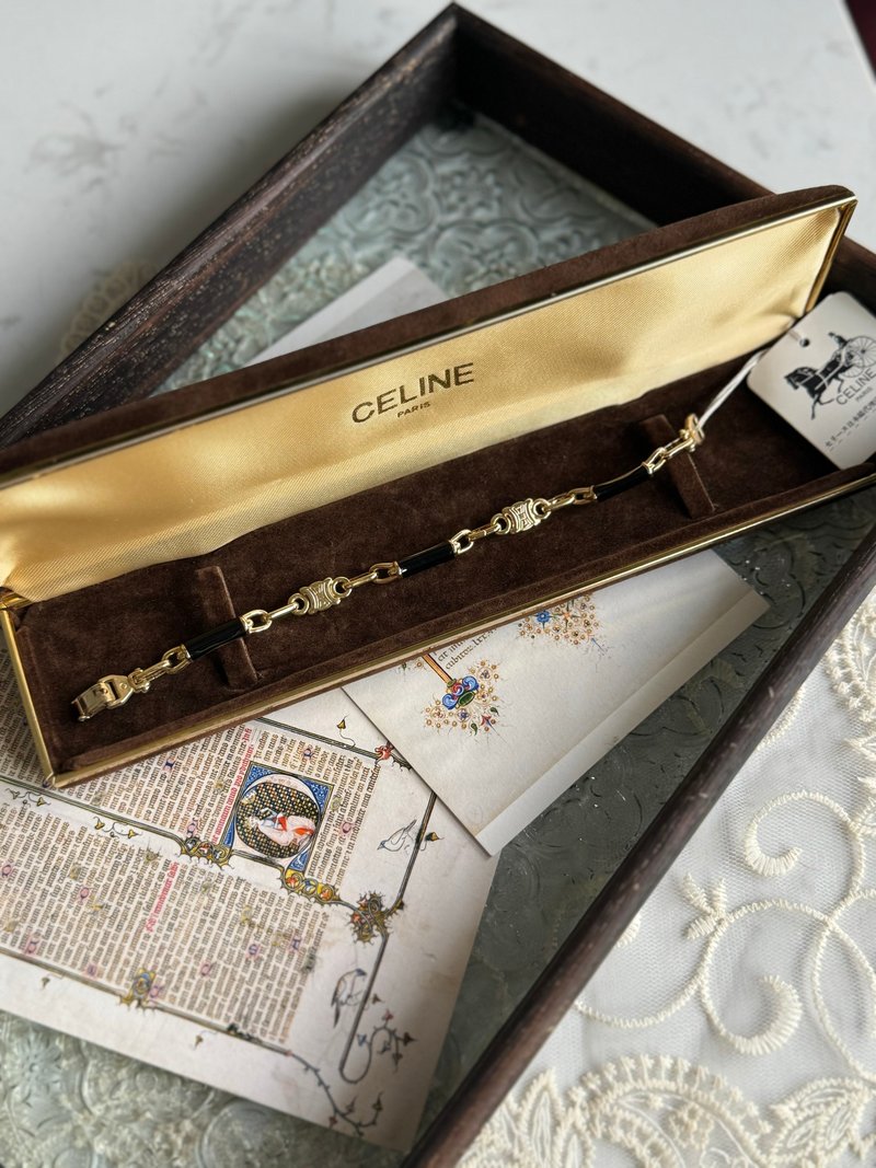 中古美品 Celine 凯旋门手链 未使用保存品 - 手链/手环 - 其他金属 金色