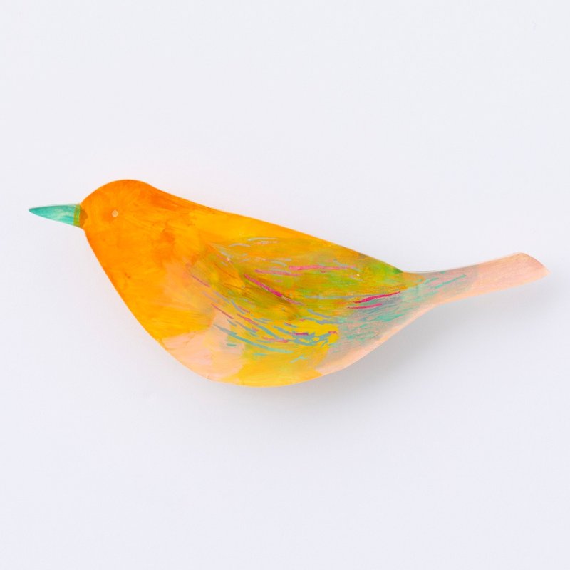 胸针 - 胸针 - 压克力 黄色