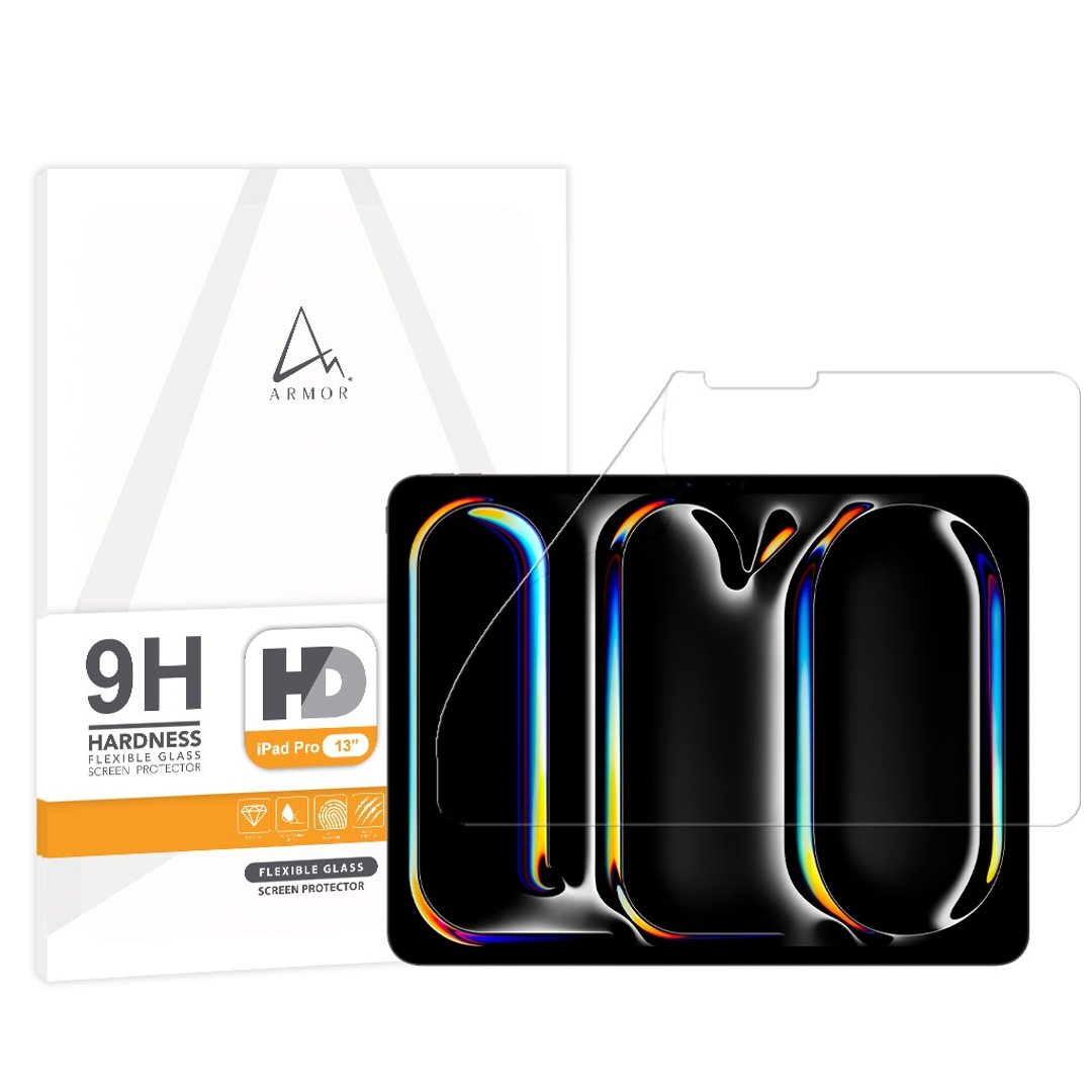 ARMOR iPad Pro 13 (M5, 2025/M4,2024) 软性玻璃9H高清萤幕保护 - 平板/电脑保护壳 - 其他材质 