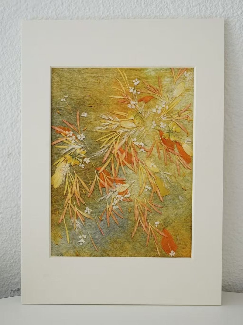 ŽIRAFA【芒辰之舞】焰火押花作品艺术微喷画家居装饰画芯 - 海报/装饰画/版画 - 纸 橘色