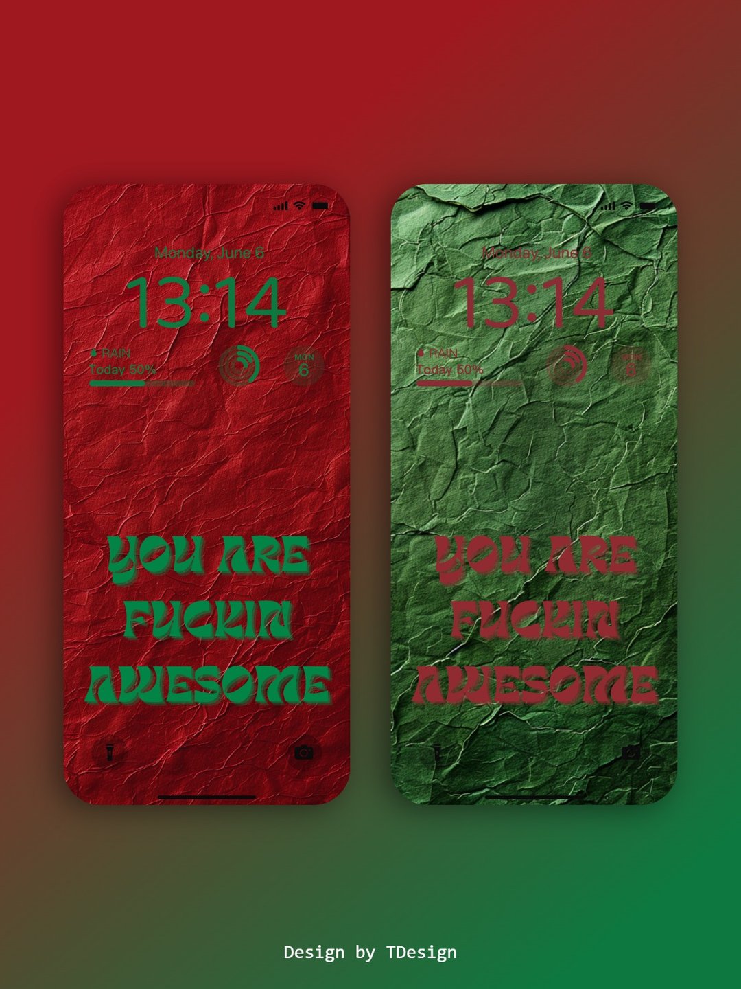 手机壁纸 | You are fucking awesome - 电脑手机桌布/贴图/App 图示 - 其他材质 