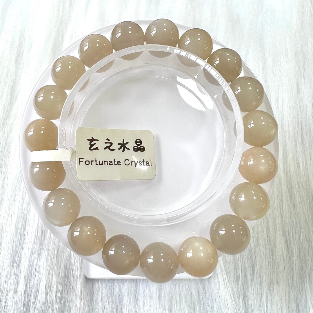 白月亮手串 | 水晶 | 水晶手串 | 水晶手链 | 水晶手链 - 手链/手环 - 水晶 白色