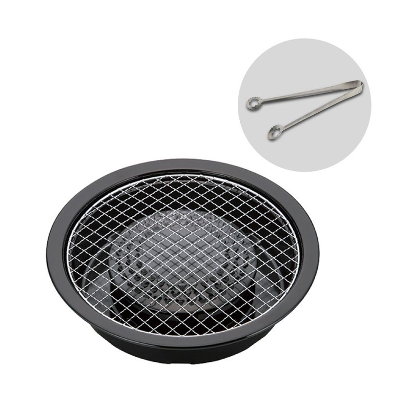 【Iwatani岩谷】圆型网烧烤肉盘-29cm-搭赠不锈钢烧肉夹 - 露营用品 - 其他材质 