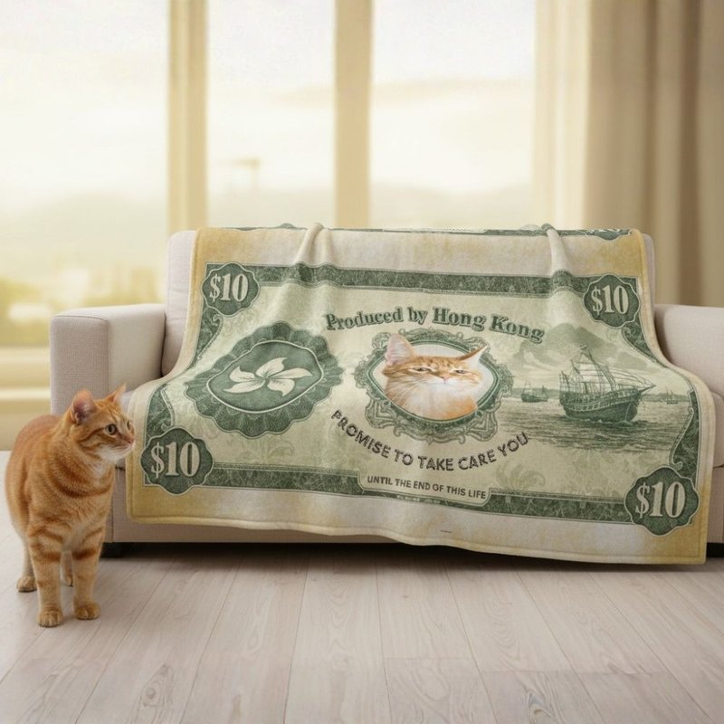 【香港特色宠物礼物】港币宠物钞票订制 毛孩专属 Dollar Bill - 订制抱枕/饰品 - 聚酯纤维 绿色
