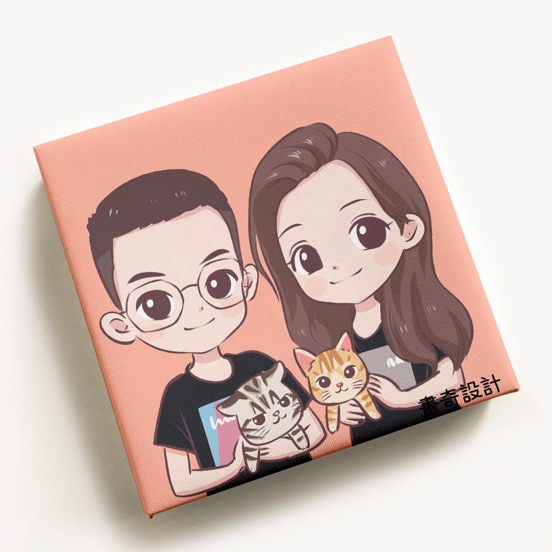 电绘加购区~ 无框画|小画架|似颜绘|定制化礼物|纪念品|生日礼物 - 画框/相框 - 其他材质 