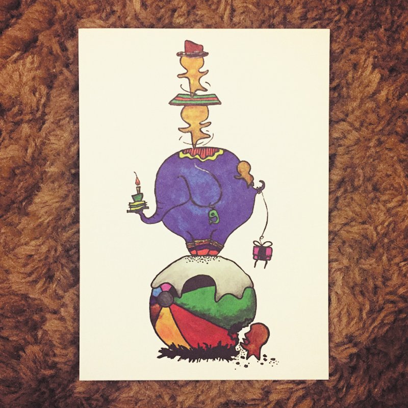 九十九疯狂蛋糕插画计划 - 手绘明信片 / Magical Day - 卡片/明信片 - 纸 