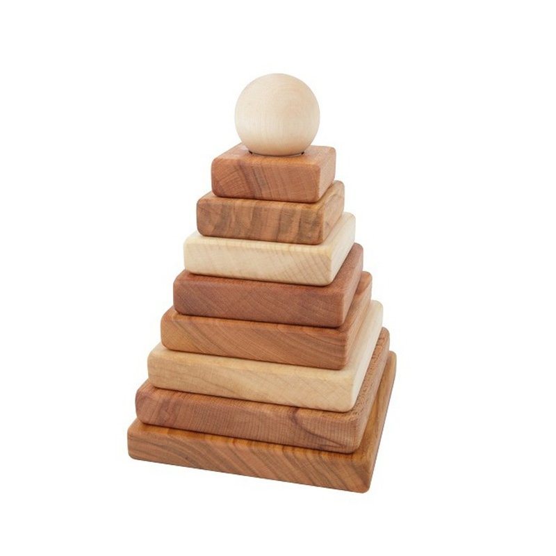 Wooden Story - 金字塔叠叠乐 - Natural - 玩具/玩偶 - 木头 