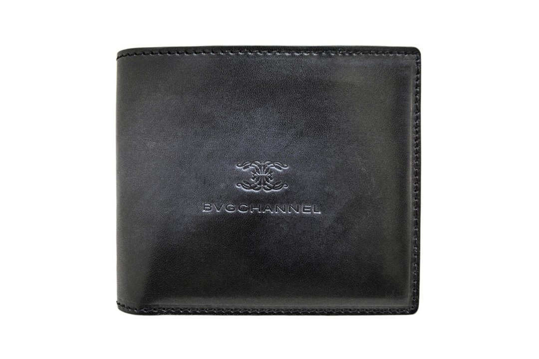 ACROMO Black billfold wallet - 皮夹/钱包 - 真皮 黑色