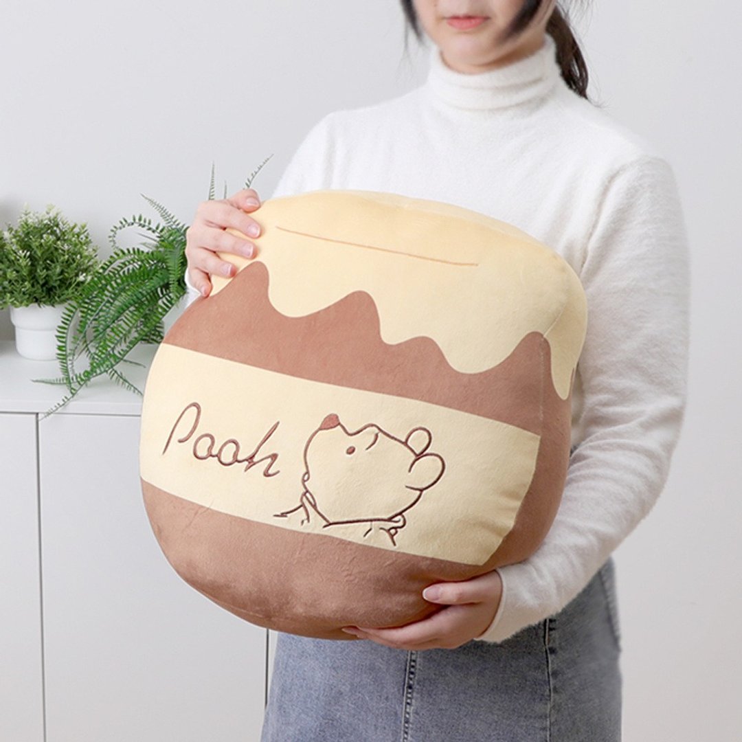 迪士尼 MOCHI Feel 麻糬造型枕 小熊维尼蜂蜜罐 Disney - 枕头/抱枕 - 聚酯纤维 多色