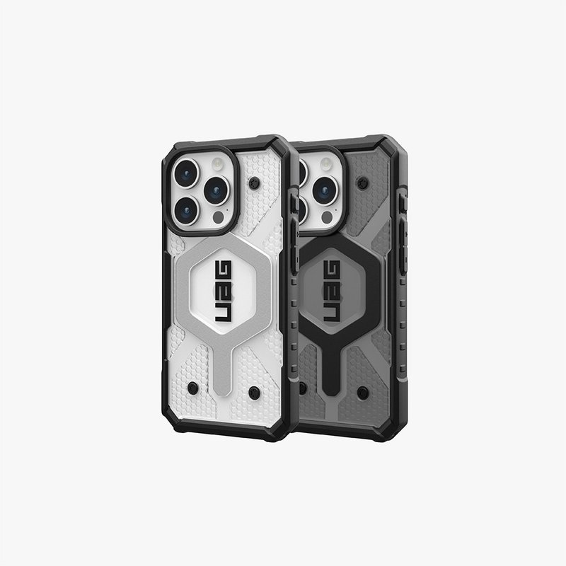 UAG iPhone 15 系列 (适用6.1/6.7寸) 磁吸式耐冲击保护壳-透色款 - 手机壳/手机套 - 聚酯纤维 白色