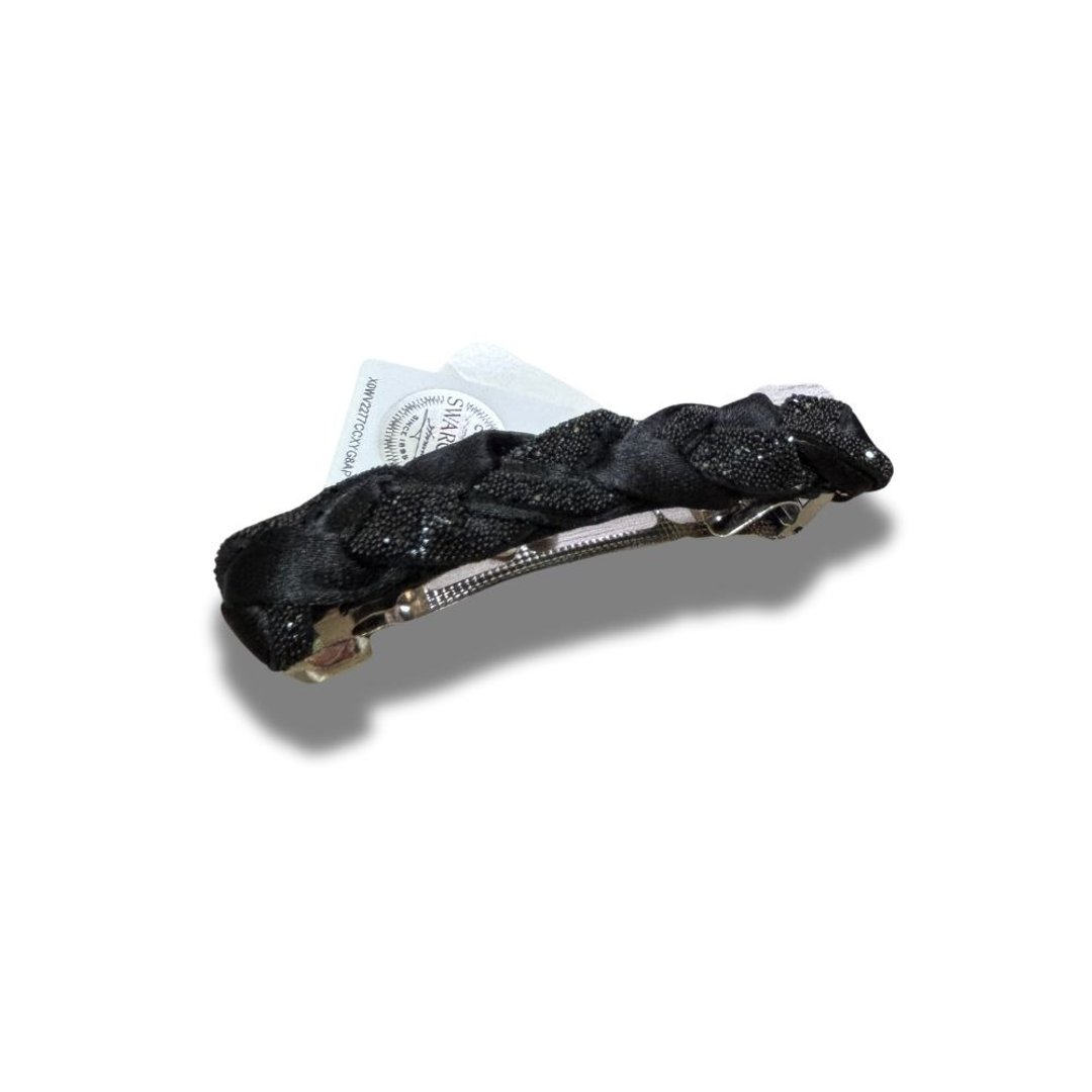 COMPLEX BIZ 弹簧夹系列 黑色缎带 麻花 - 发饰 - 其他材质 多色