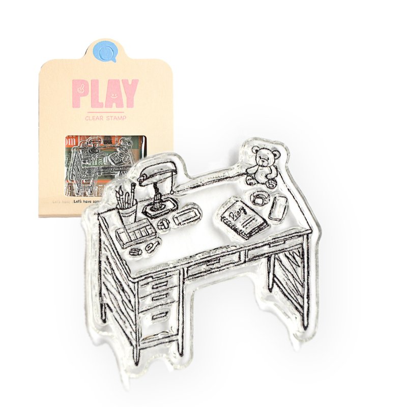 PLAY水晶印章 房间博览会1 亲爱的书桌 - 印章/印台 - 塑料 透明