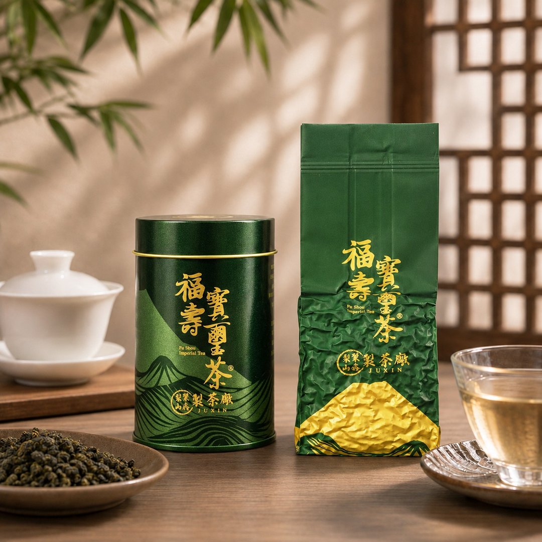 【聚鑫制茶】福寿山・宝玺茶 | 手采高山乌龙 | 二两 (75 克)_附罐 - 茶 - 新鲜食材 绿色