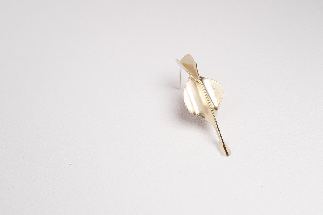 【惊蛰系列】黄铜耳环 Brass Earrings - 耳环/耳夹 - 铜/黄铜 